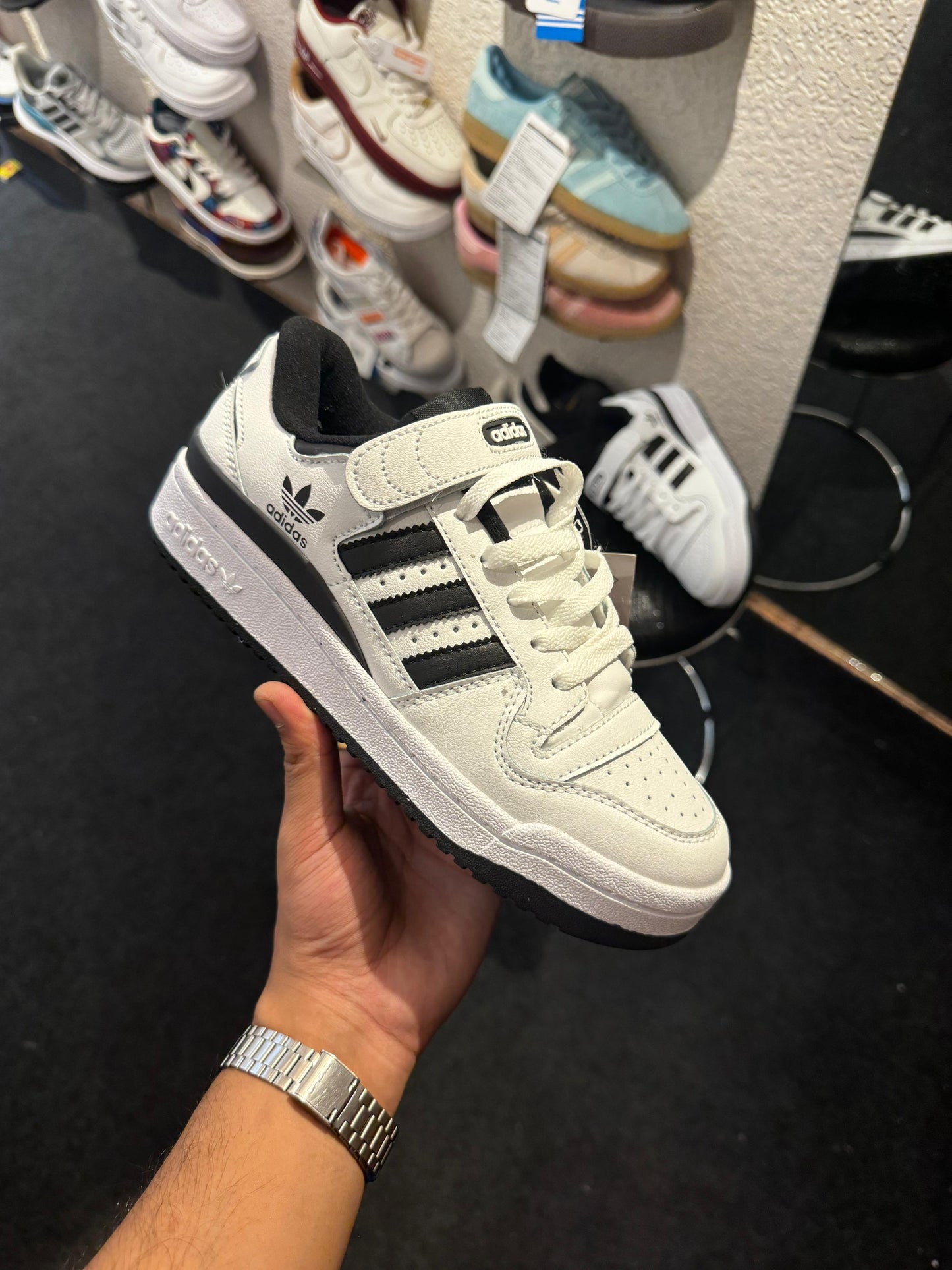 ADIDAS ''FORUM WHITE/BLACK''