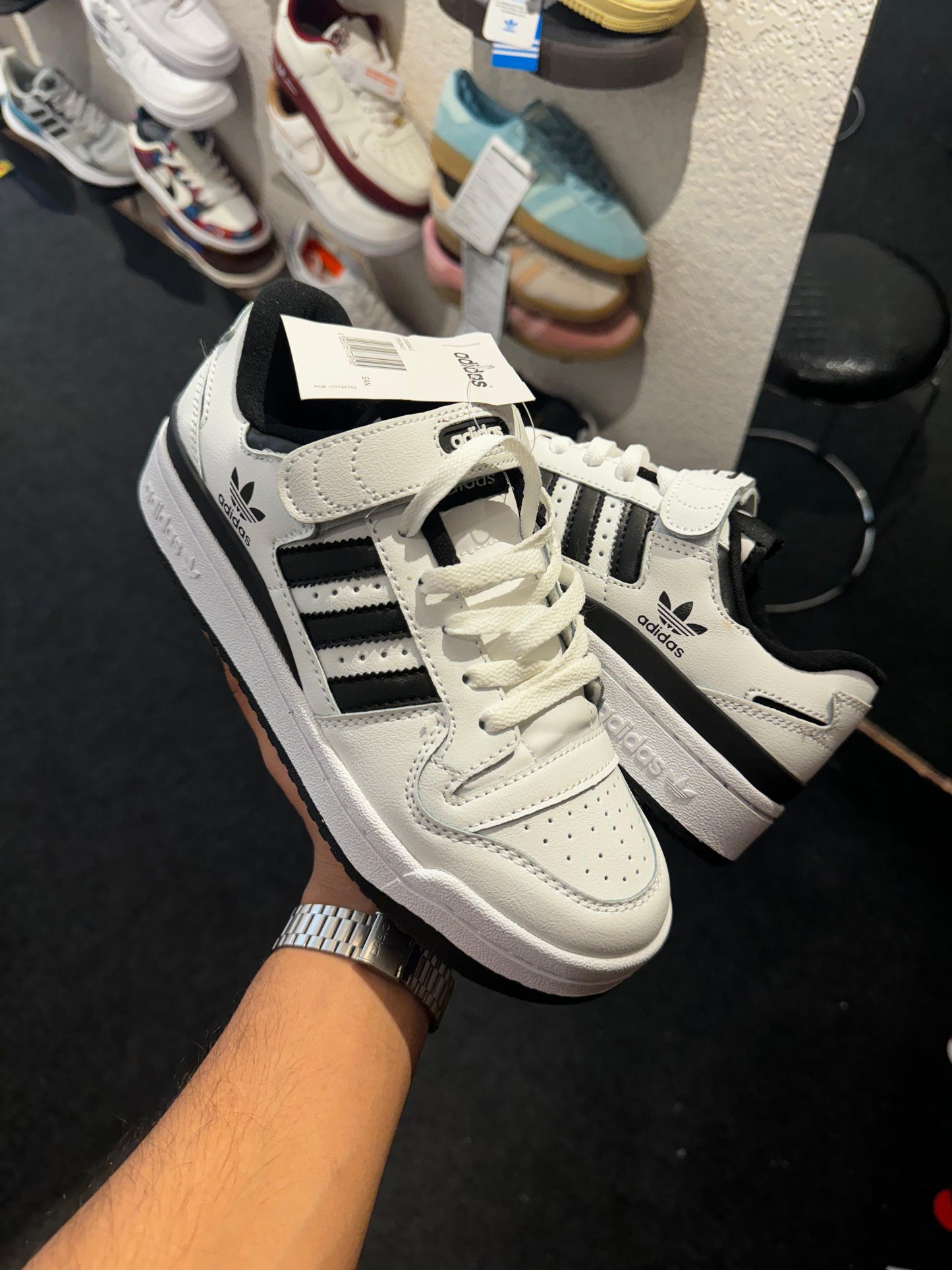 ADIDAS ''FORUM WHITE/BLACK''