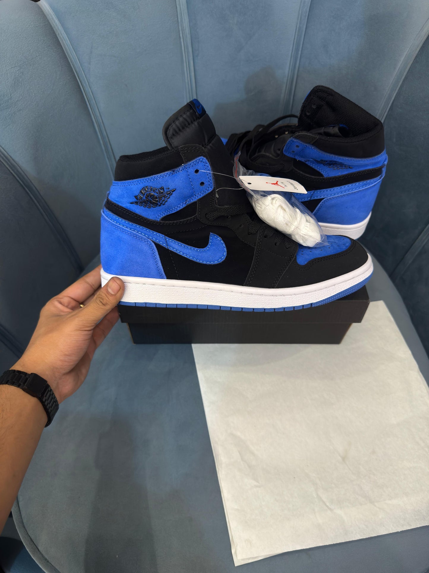 NIKE ''AIR JORDANS RETRO 1 HIGH ROYAL REIMAGINED''