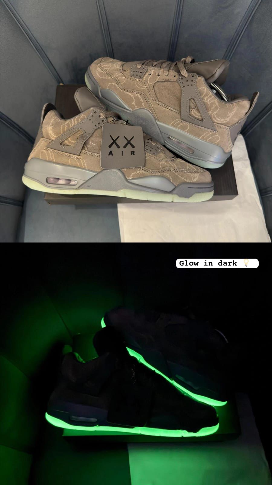 AIR JORDAN 4 RETRO X KAWS 'COOL GREY'