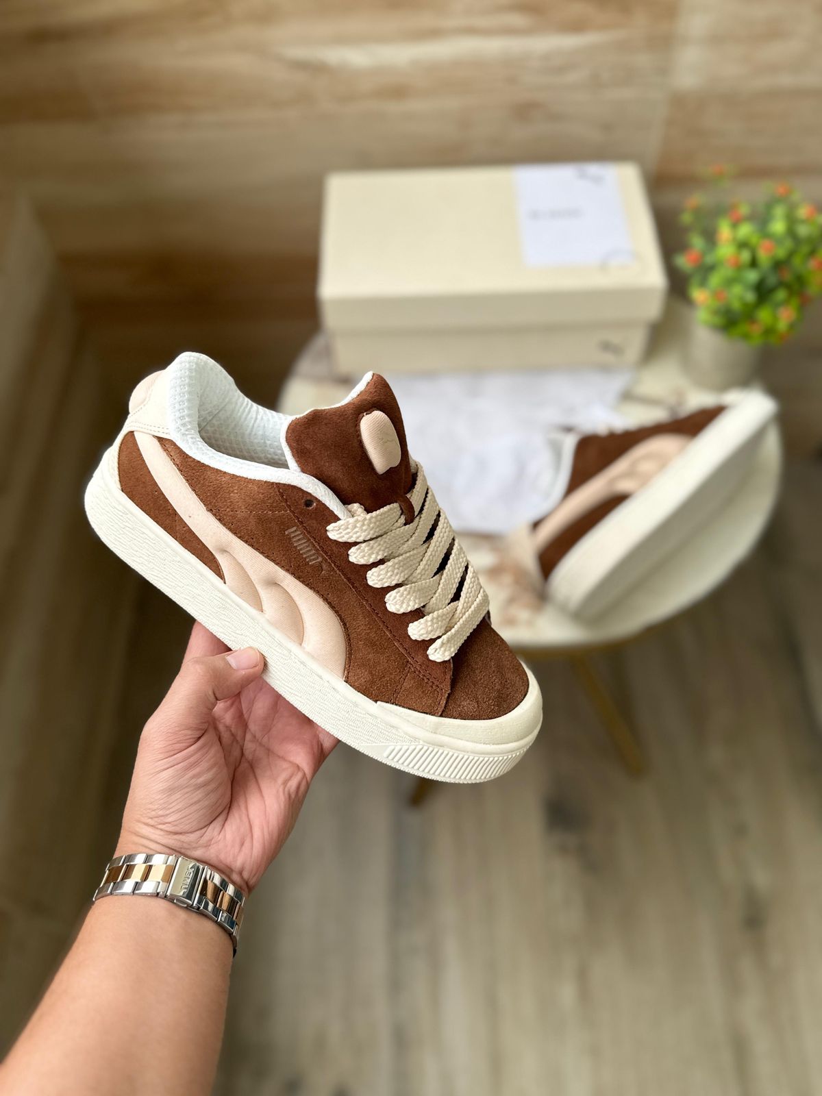 PUMA XL SUEDE CRUSH'' BROWN WHITE ''