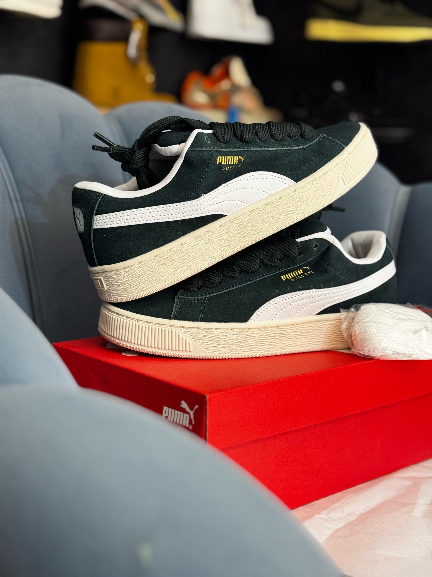 PUMA ''CLASSIC XL SUEDE DARK GREEN''