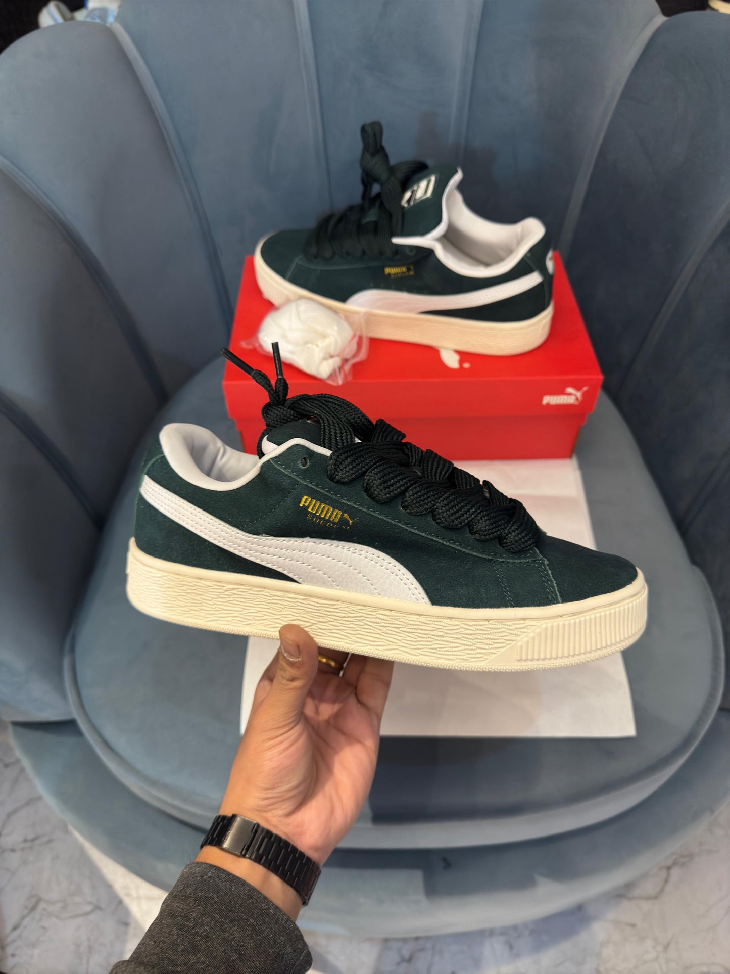 PUMA ''CLASSIC XL SUEDE DARK GREEN''