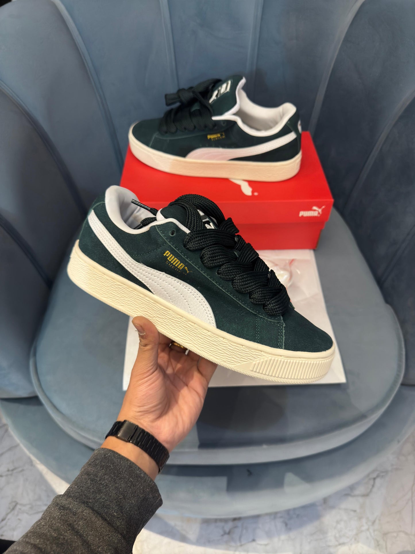 PUMA ''CLASSIC XL SUEDE DARK GREEN''