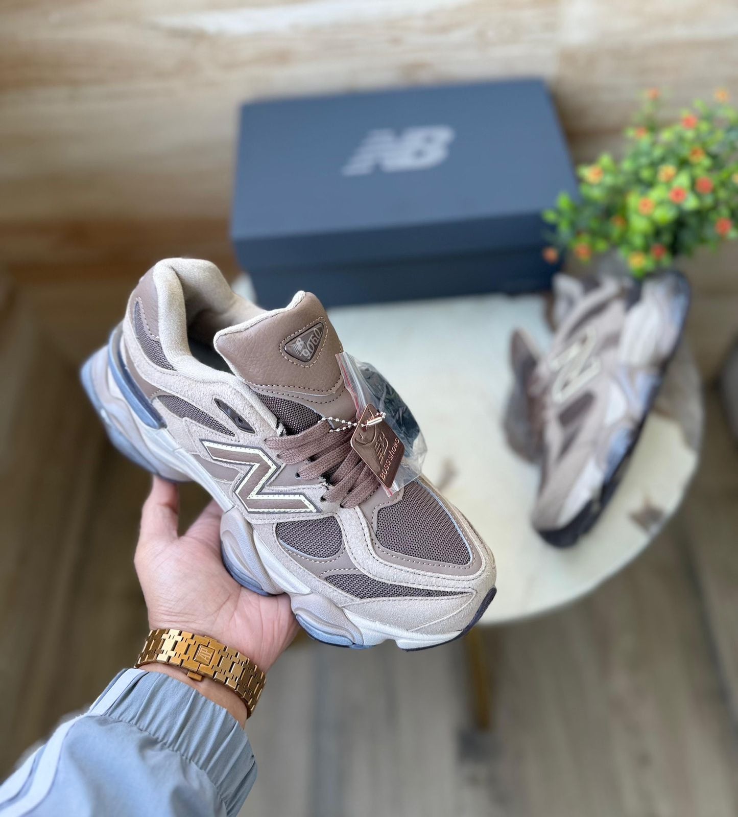 NEW BALANCE'' 9060 CHOCLATE''