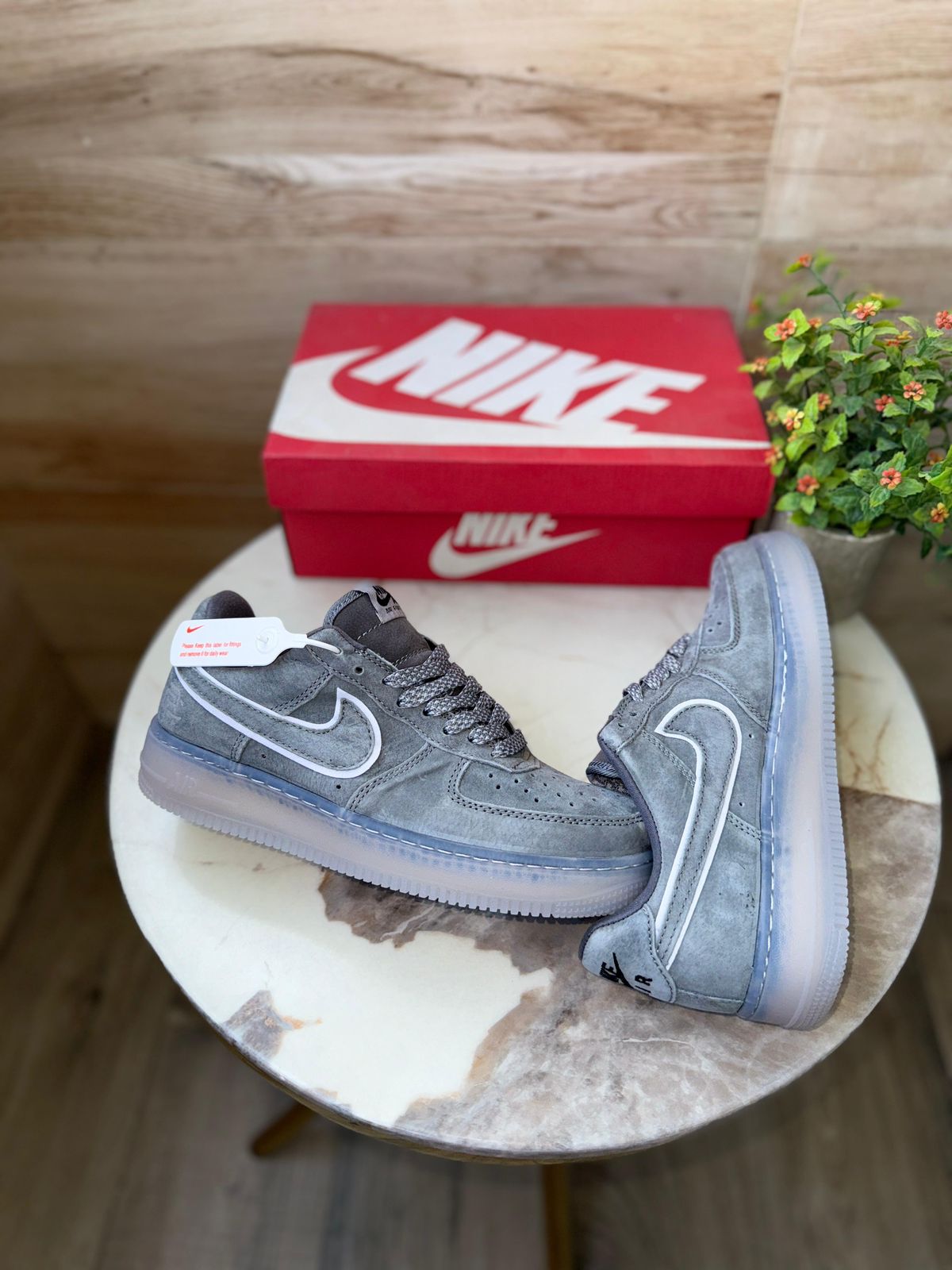 NIKE'' AIRFORCE REIGN CHAMP GREY''