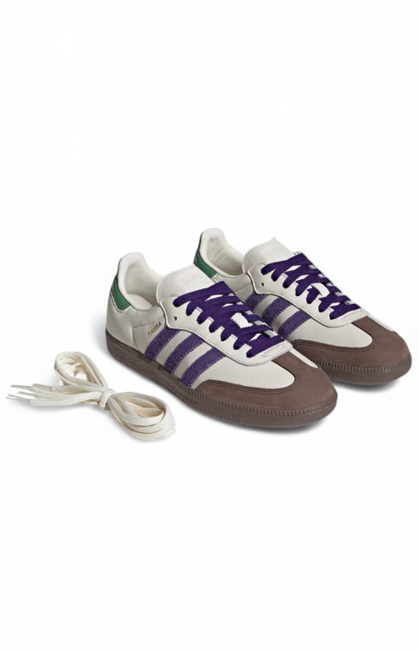 ADIDAS ORIGINAL SAMBA'' OFF WHITE BLUE''