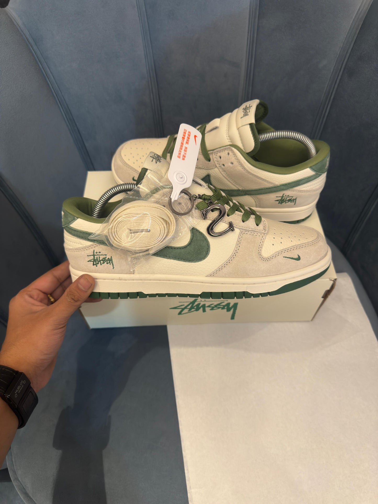 NIKE ''SB DUNK STUSSY GREEN S''
