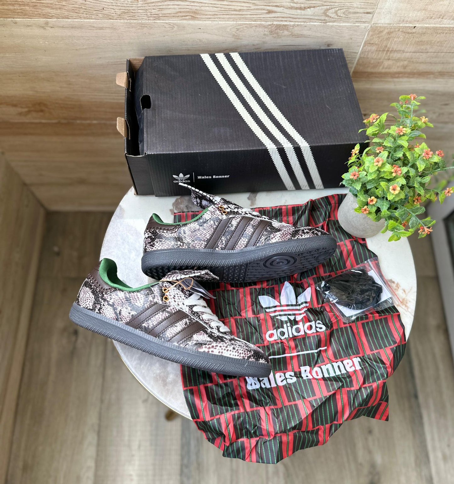 ADIDAS '' ORIGINALS SAMBA WALES AND BONER SNAKE SKIN''