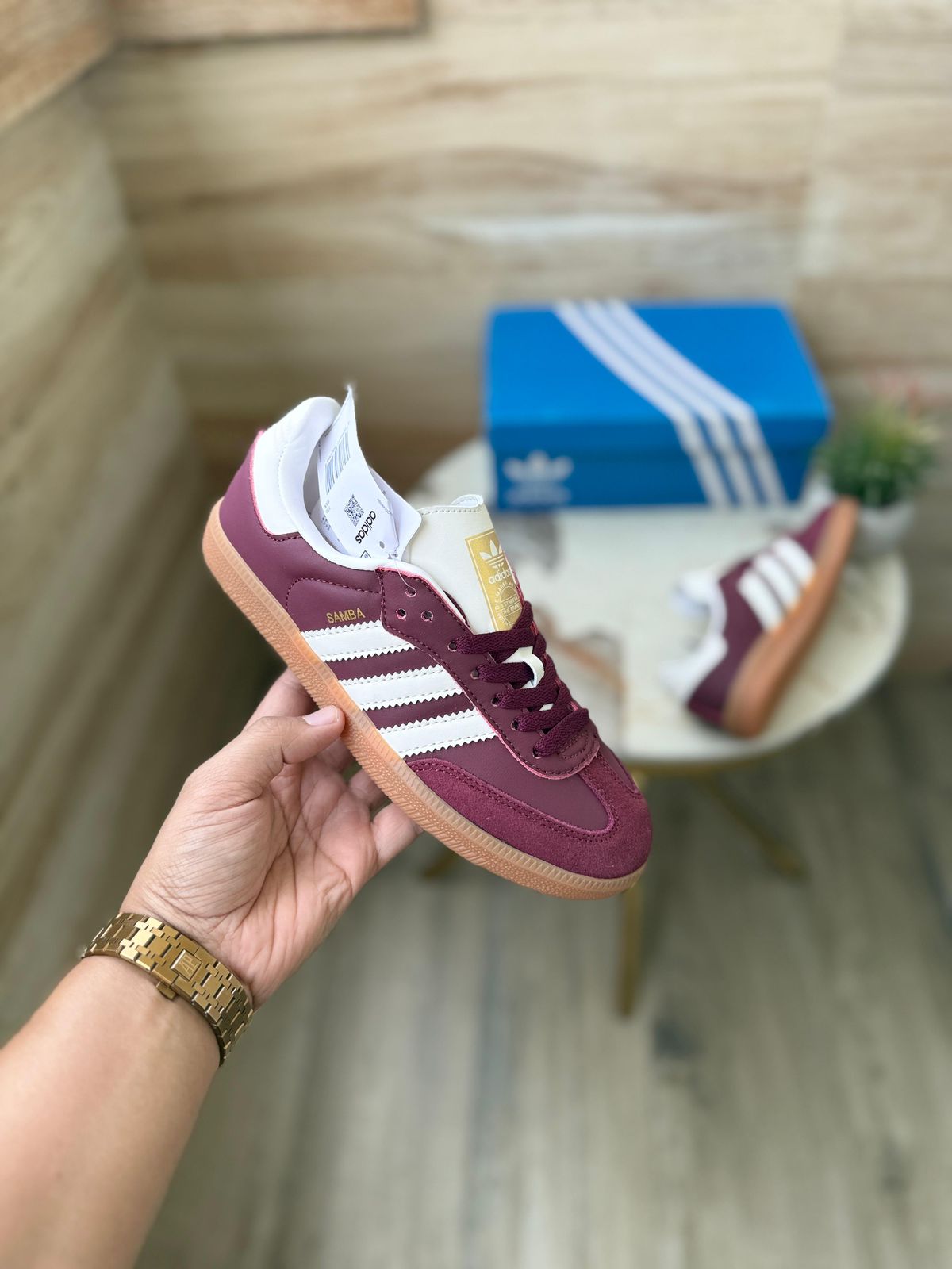 ADIDAS ORIGINALS'' SAMBA MAROON''