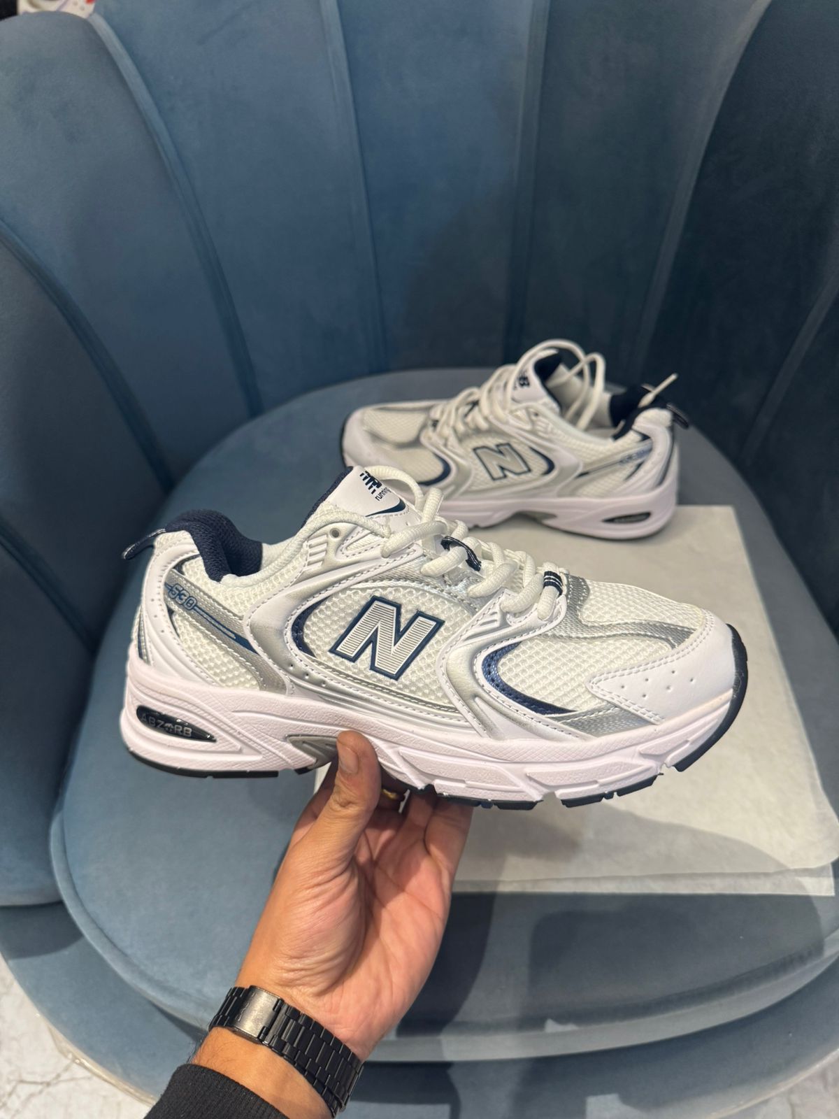 NEW BALANCE ''530 silver/navy''