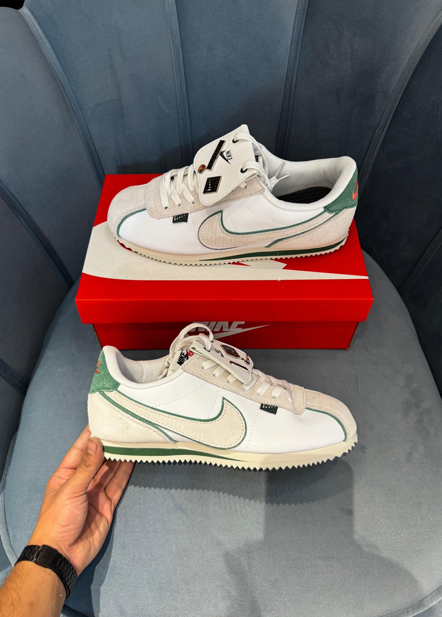 NIKE'' CORTEZ PETALS UNITED WHITE''