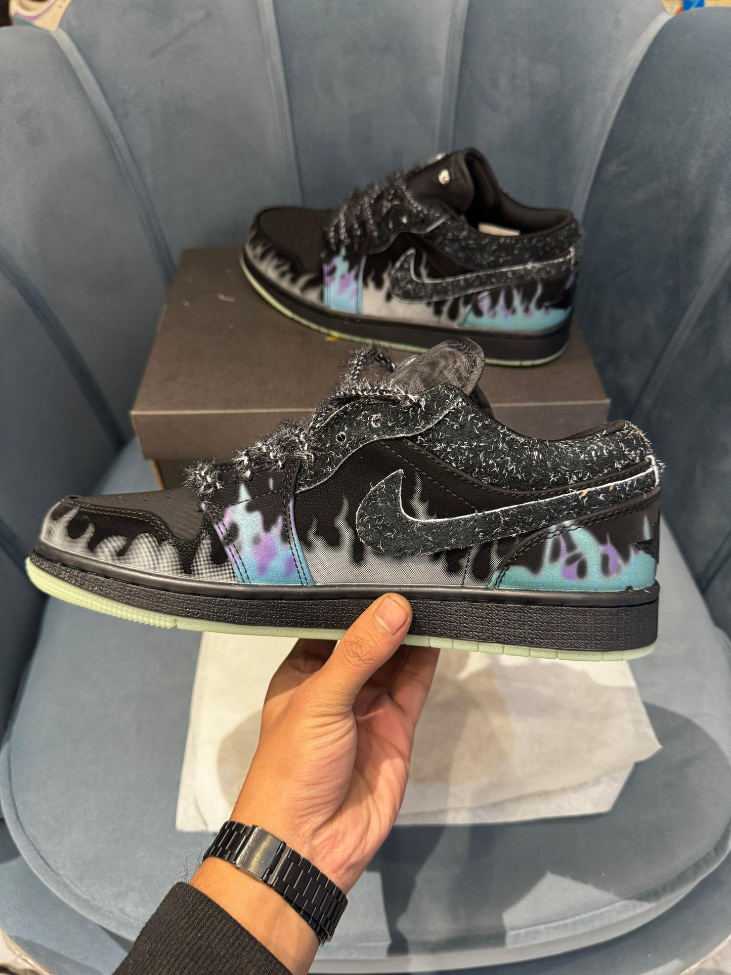 AIR JORDANS 1 LOW ''HALLOWEEN BLACK CAT''