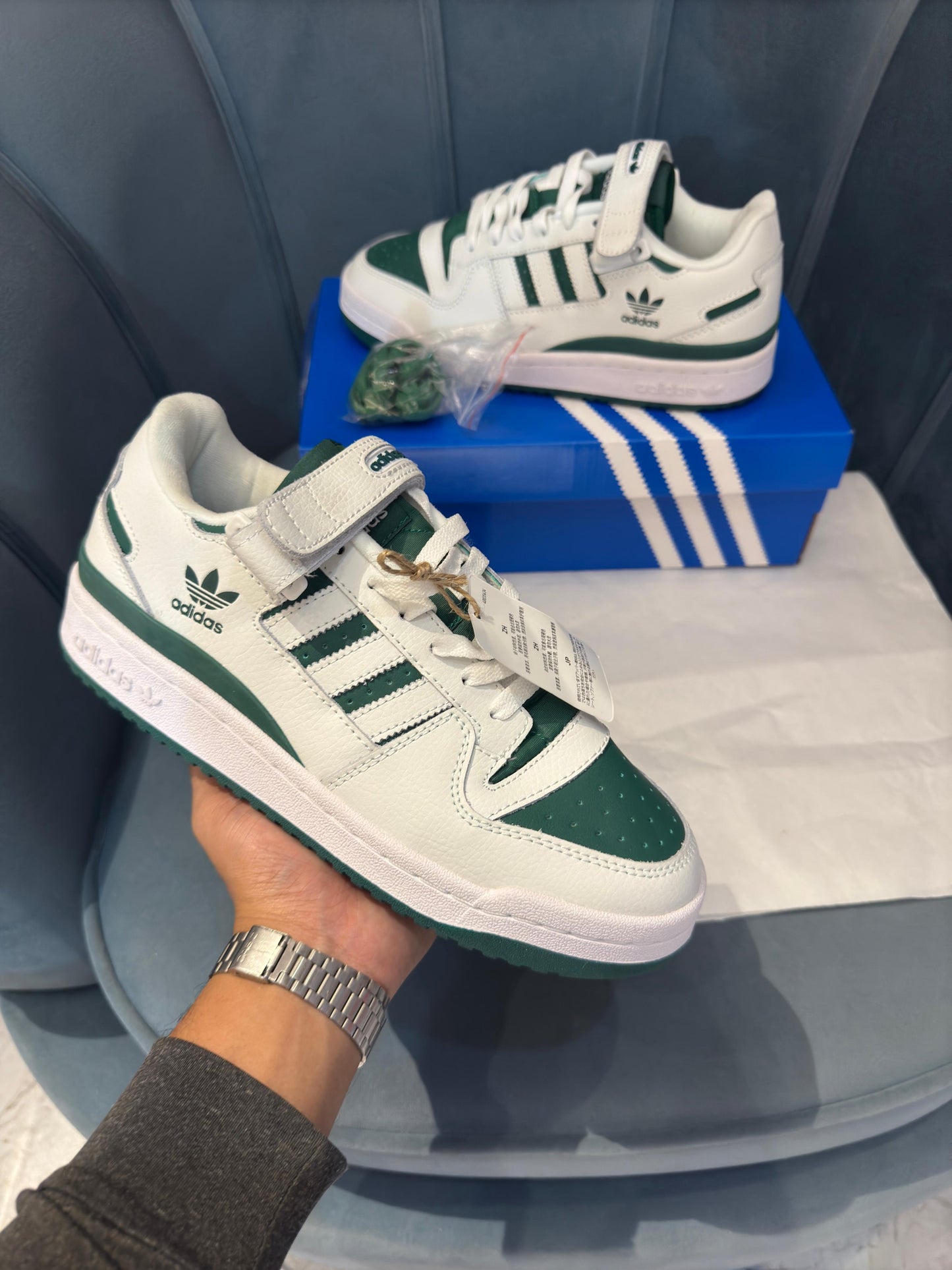 ADIDAS ''FORUM WHITE/GREEN''
