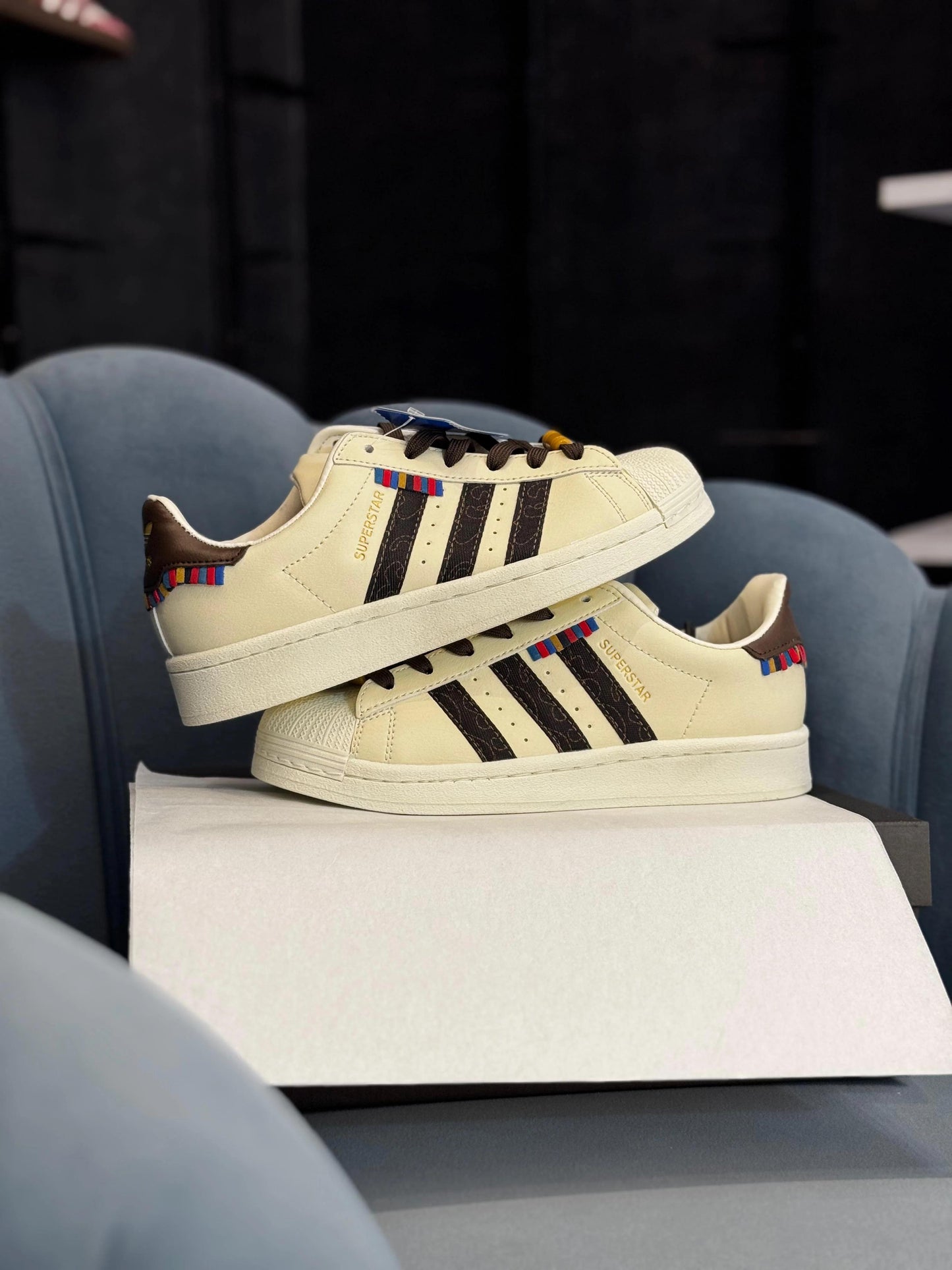 ADIDAS '' SUPERSTAR SHELL BROWN''