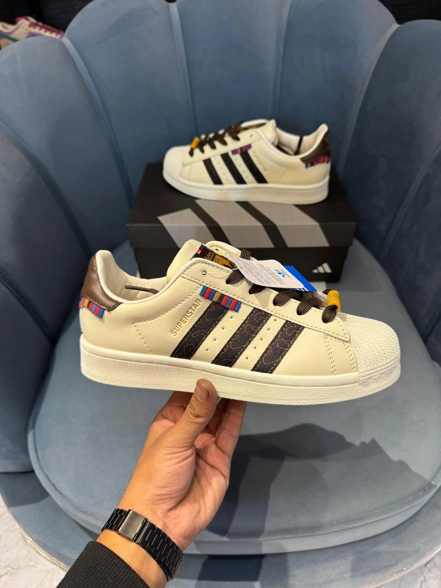 ADIDAS '' SUPERSTAR SHELL BROWN''