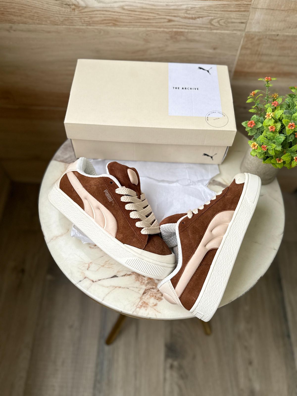 PUMA XL SUEDE CRUSH''  BROWN WHITE ''