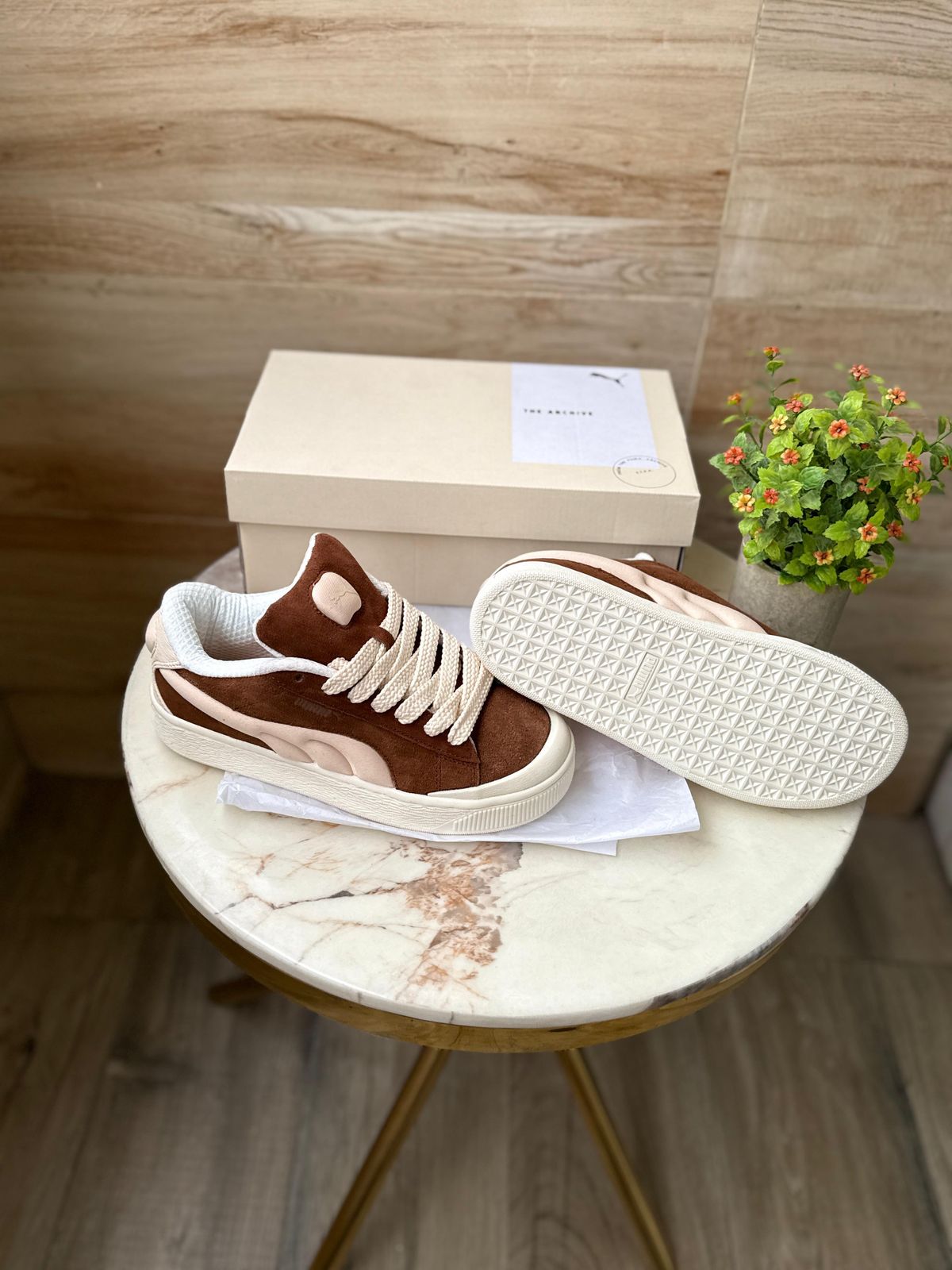 PUMA XL SUEDE CRUSH''  BROWN WHITE ''