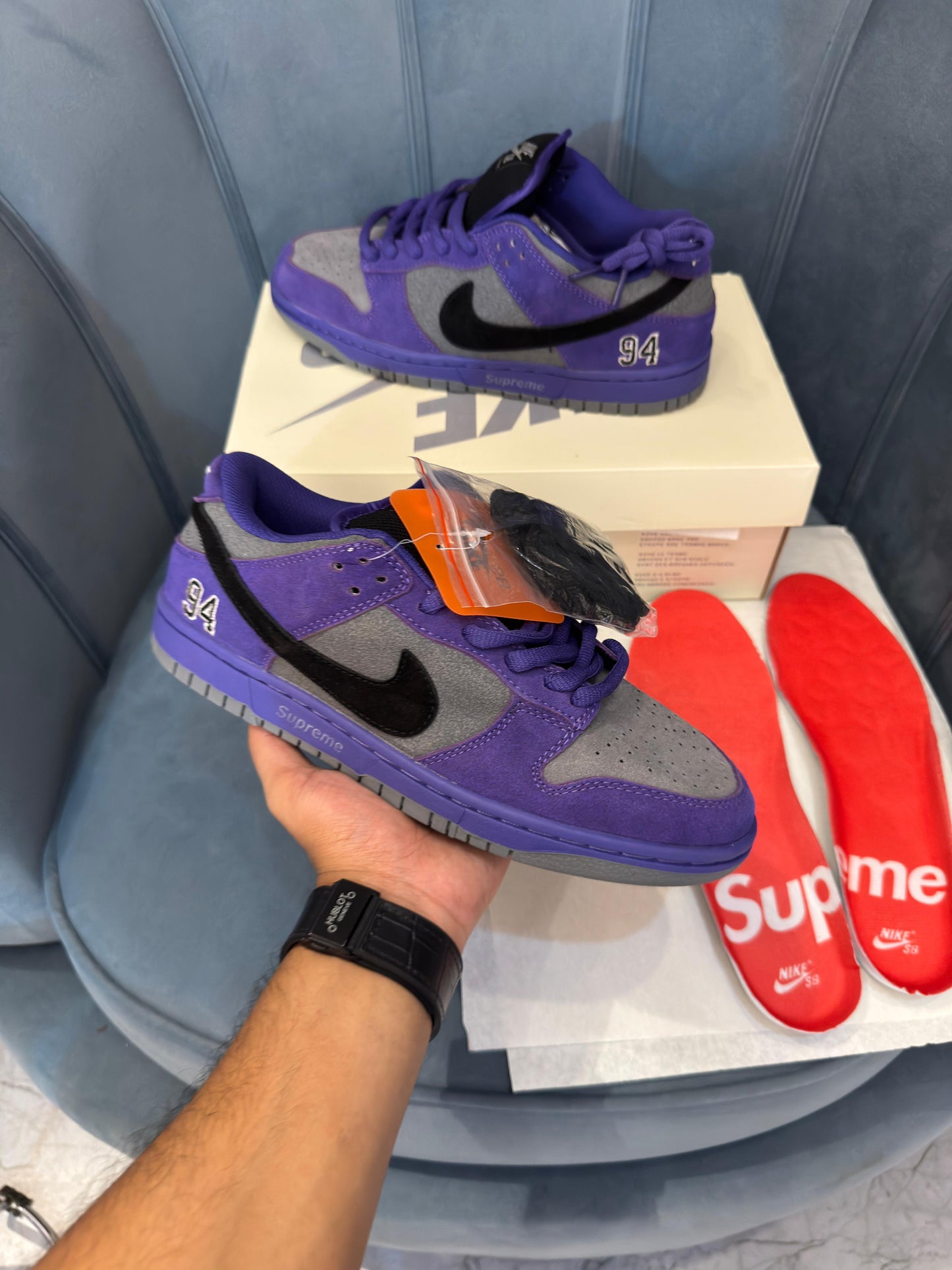 ''NIKE SB DUNK SUPREME 94 INK BLACK''