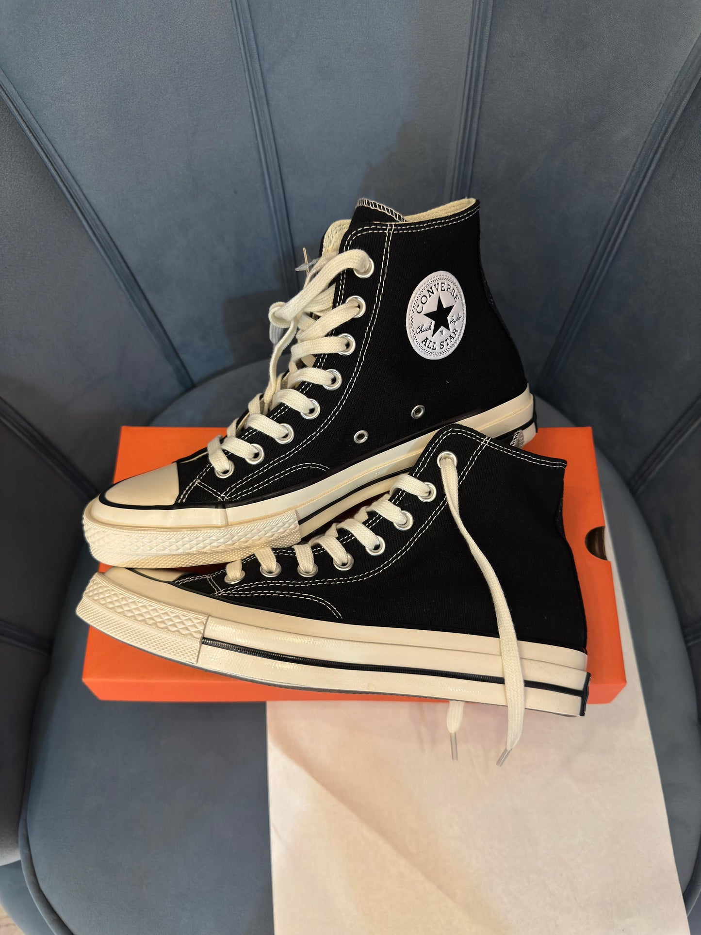 CONVERSE ''CHUCK 70 HI IN BLACK & WHITE ''