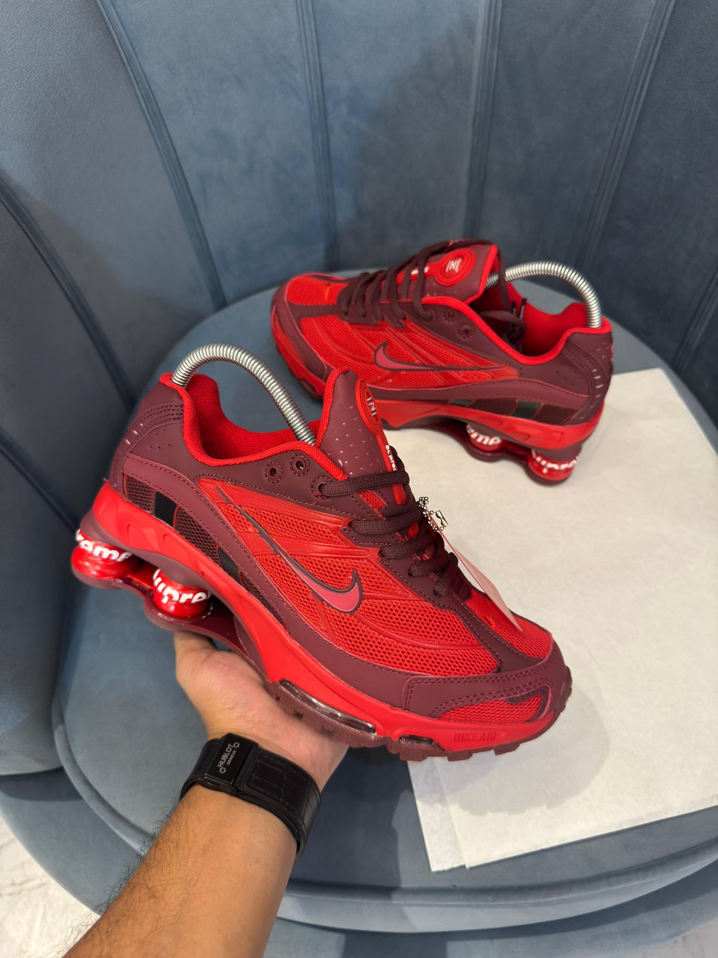 NIKE'' SHOX 2025 RED GREY''