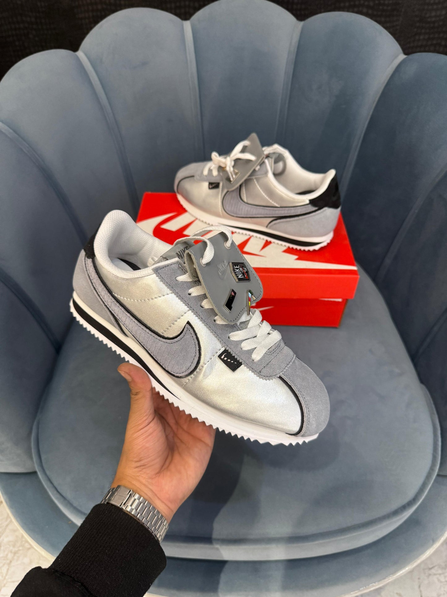 NIKE ''CORTEZ SILVER GREY ''