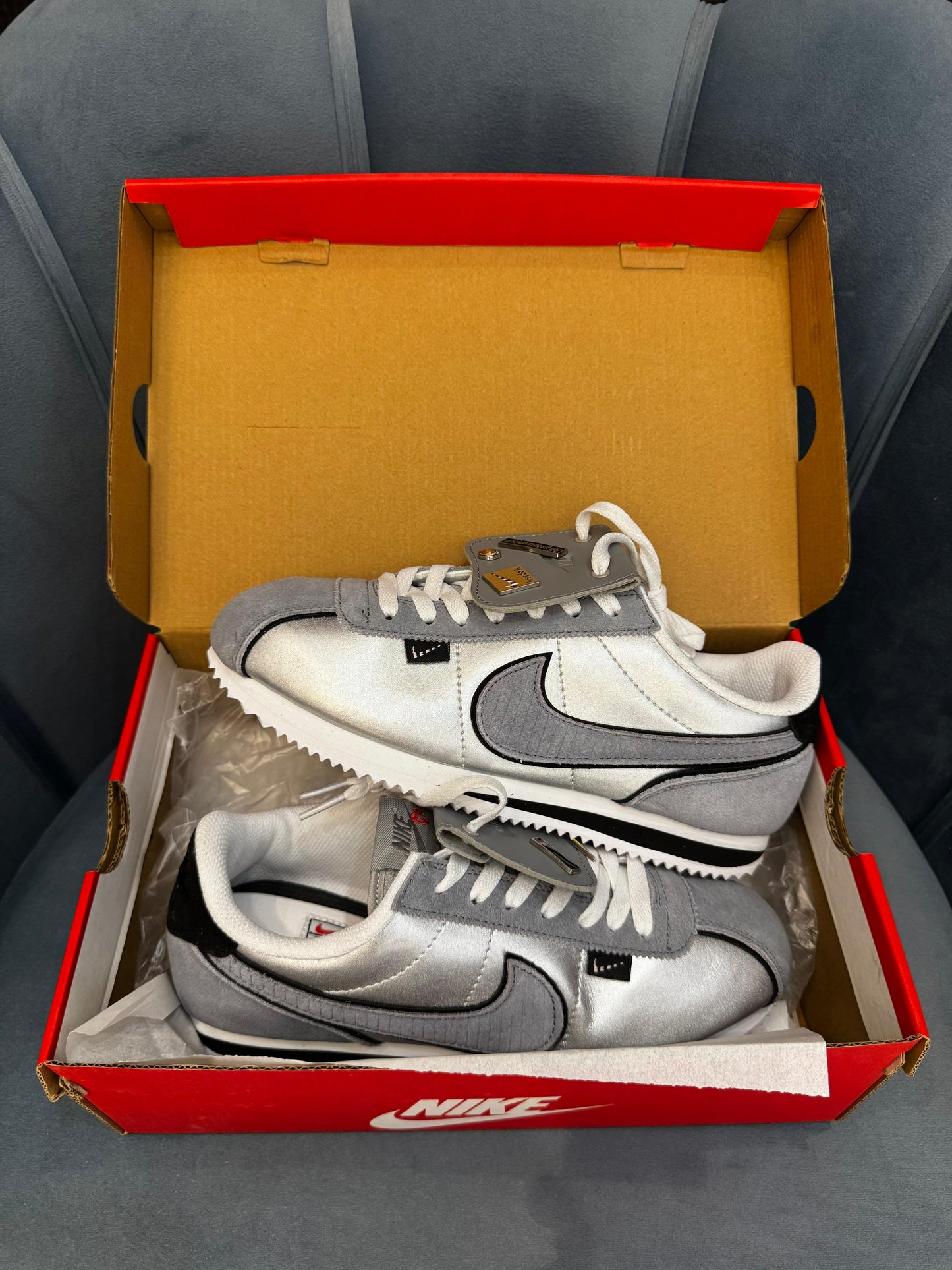 NIKE ''CORTEZ SILVER GREY ''