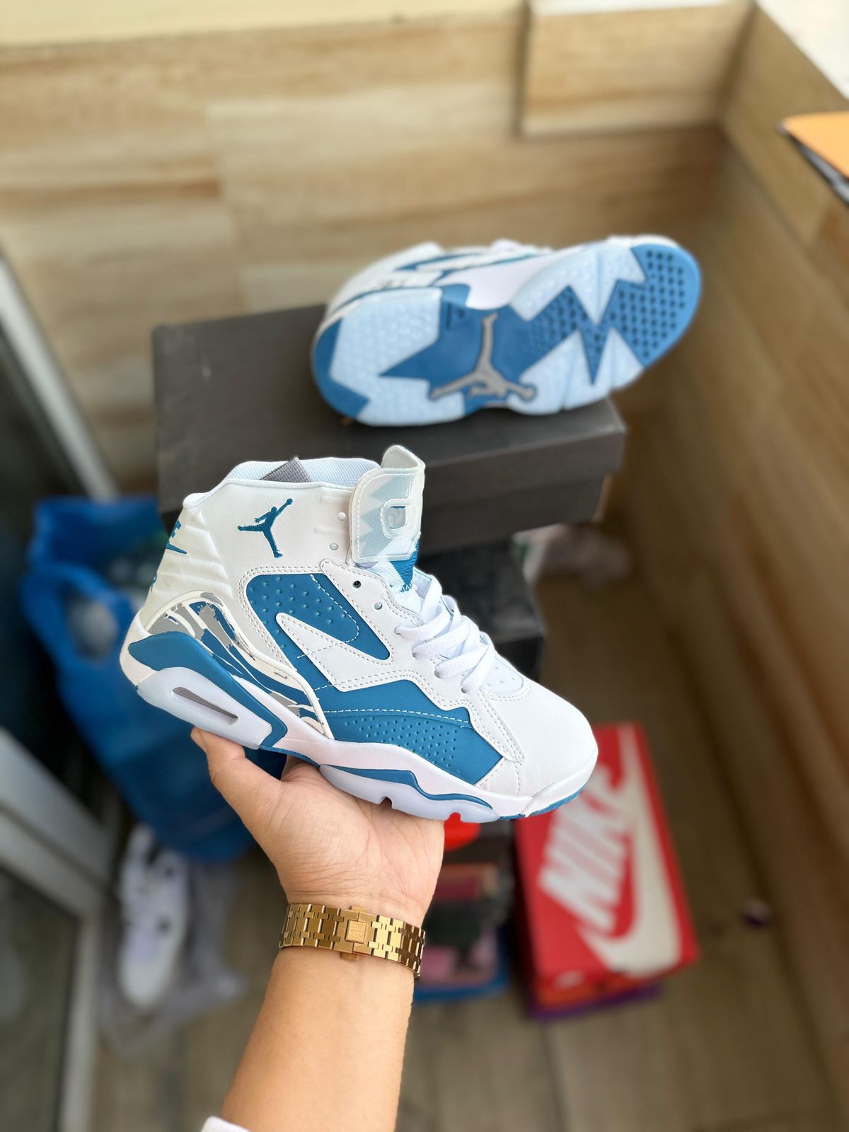 AIR JORDANS '' JUMPMAN MVP UNIVERSITY BLUE''