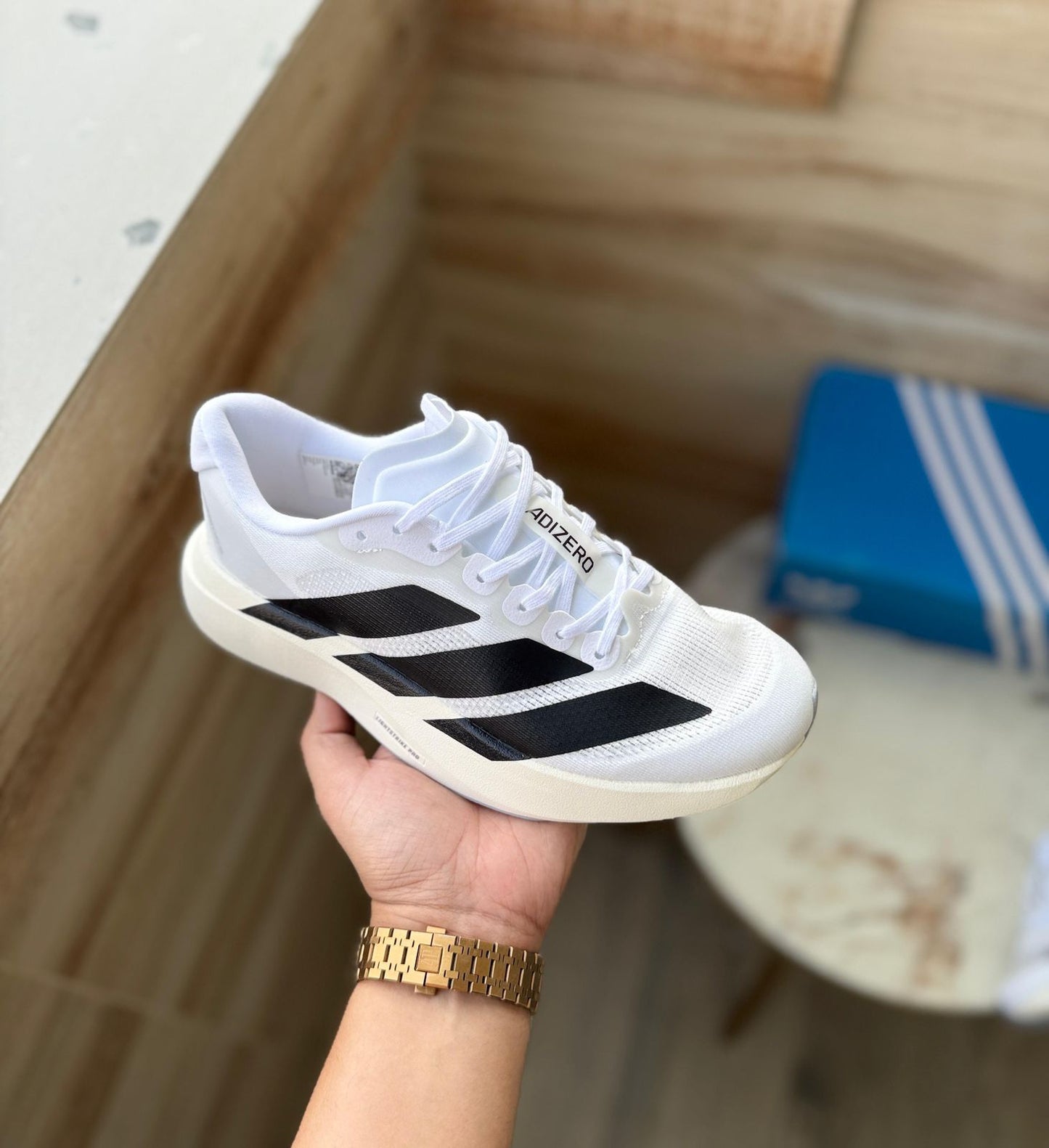 ADIDAS ''ADIZERO  EVO SL WHITE BLACK''