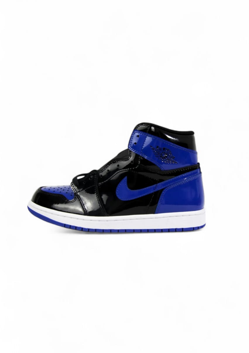 AIR JORDANS'' RETRO 1 PATENT ROYAL BLUE ''