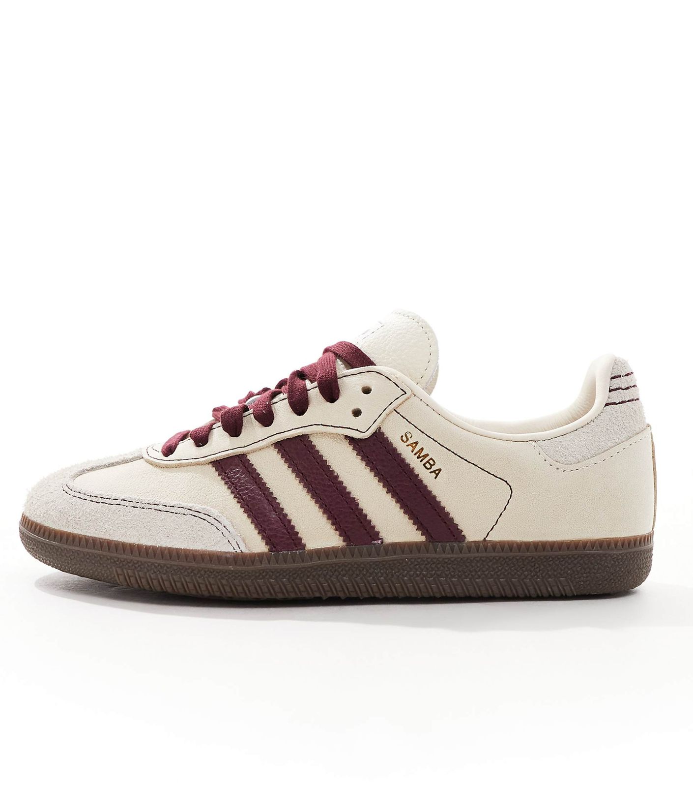 ADIDAS "SAMBA BEIGE/MAROON”