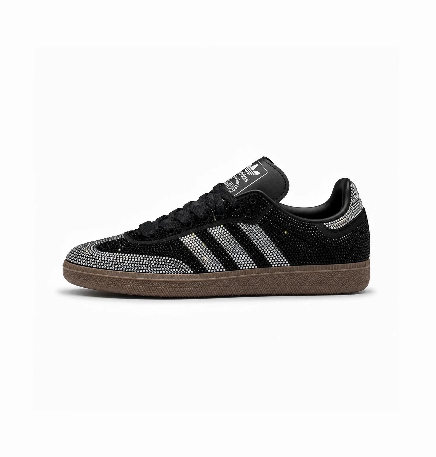 ADIDAS "ORIGINAL SAMBA BLACK SILVER RHINESTONES"